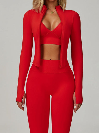 BUYCO Female Deep V Back Seamless High-rise Leggings
