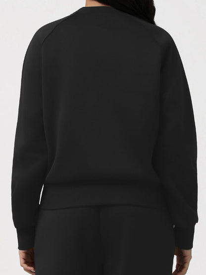 BUYCO Feamle Letters Print  Fleece Hoodie