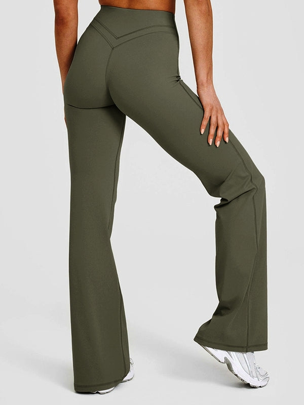 BUYCO Female V Shape Waist Flare Leggings