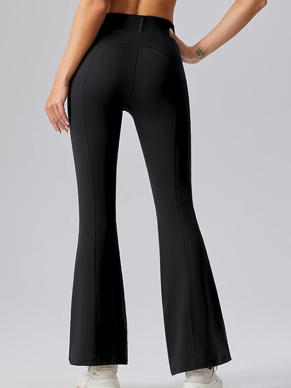 BUYCO Female Fitted Denim Zipper Flare Leggings