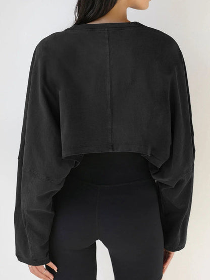 BUYCO Female Casual Cropped Hoodie