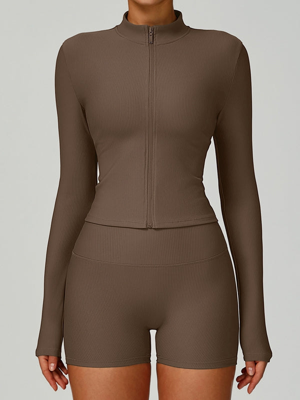 BUYCO Female Ribbed Short Traksuit