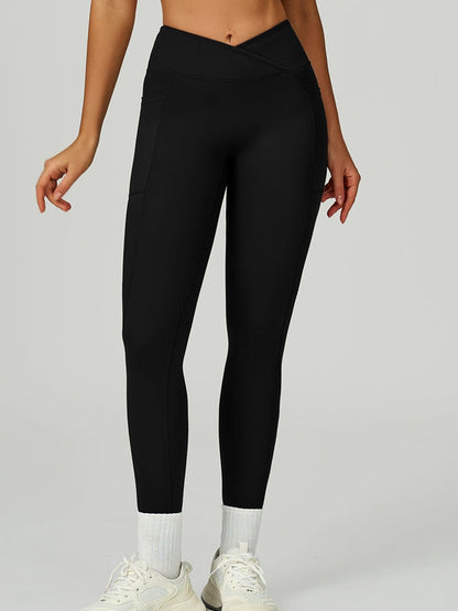 BUYCO Female V shape-waist Pocket Leggings
