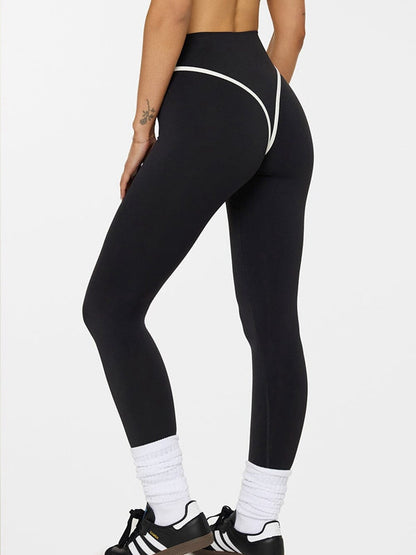 BUYCO Female Stripes Push-Up High-rise Leggings