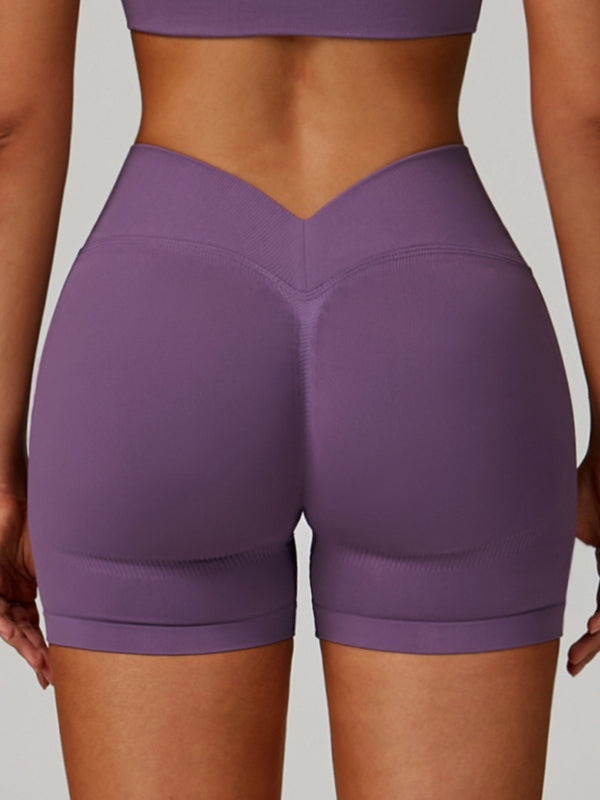 BUYCO Female Deep V Back Seamless High-rise Leggings