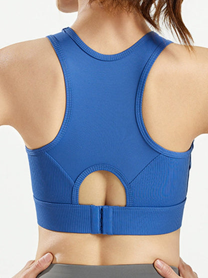 BUYCO Female Contrast Color Mesh Sports Bras