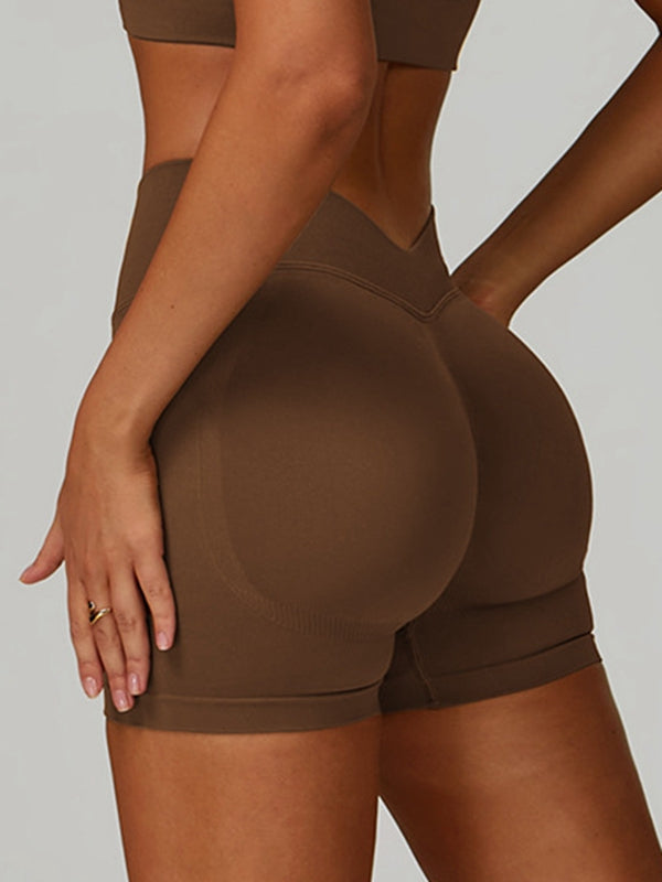 BUYCO Female Deep V Back Seamless High-rise Leggings