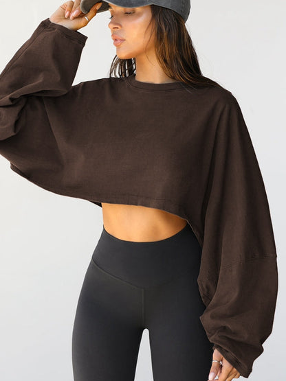 BUYCO Female Casual Cropped Hoodie