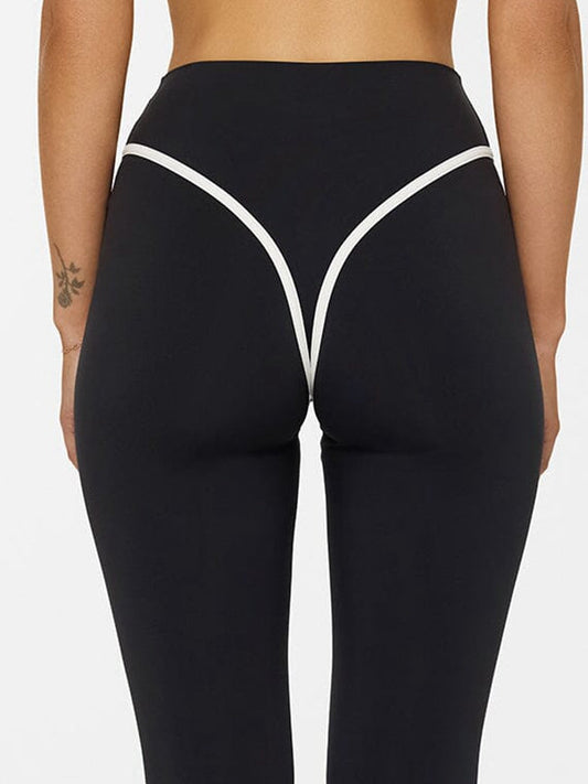 BUYCO Female Stripes Push-Up High-rise Leggings