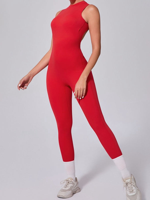 BUYCO Female Backless Ruched Back Jumpsuit
