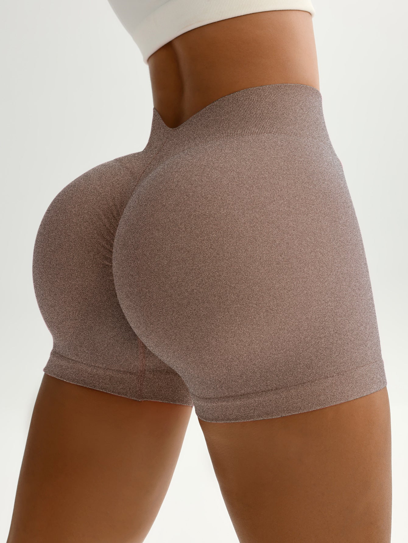 BUYCO Female Super Deep V Back Seamless Shorts