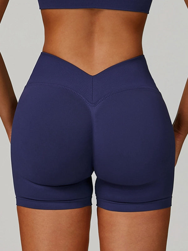 BUYCO Female Deep V Back Seamless High-rise Leggings