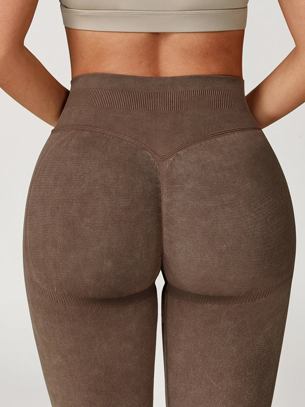 BUYCO Female Denim Ruched Back High-rise Leggings