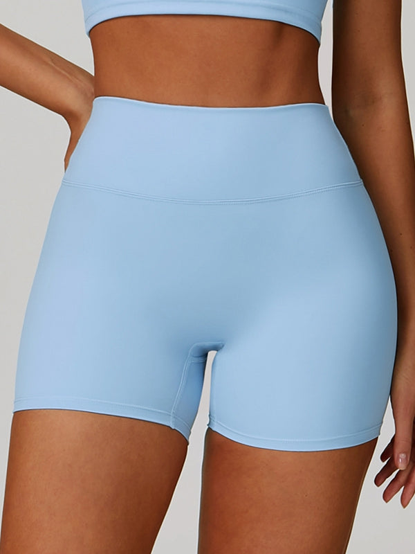 BUYCO Female Solid Color High-rise Shorts