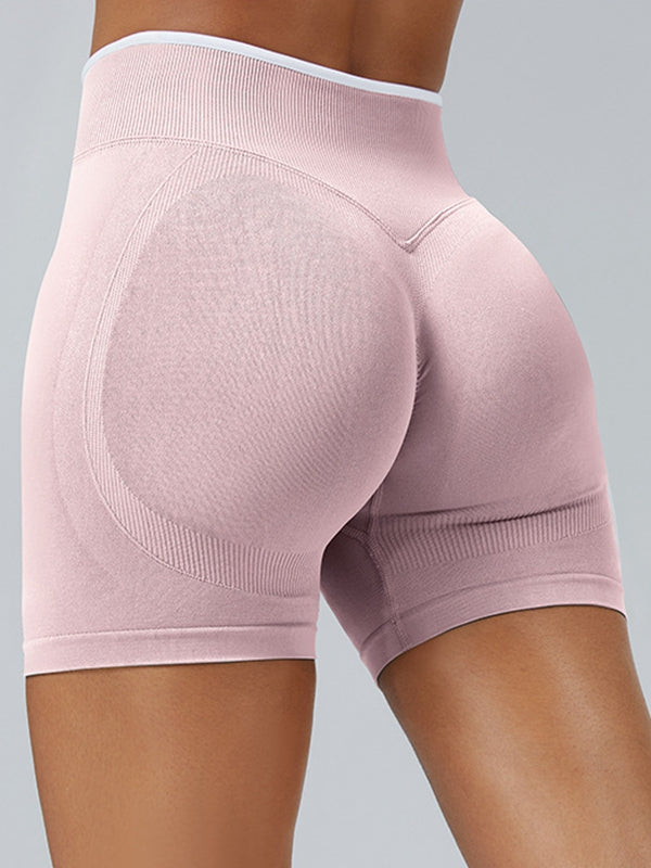 BUYCO Female Stripes Seamless High-rise Leggings
