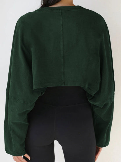 BUYCO Female Casual Cropped Hoodie