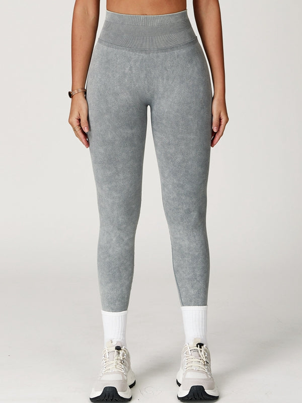 BUYCO Female Denim Ruched Back High-rise Leggings