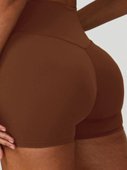 BUYCO Female Solid Color High-rise Shorts