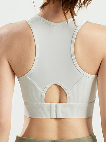 BUYCO Female Contrast Color Mesh Sports Bras