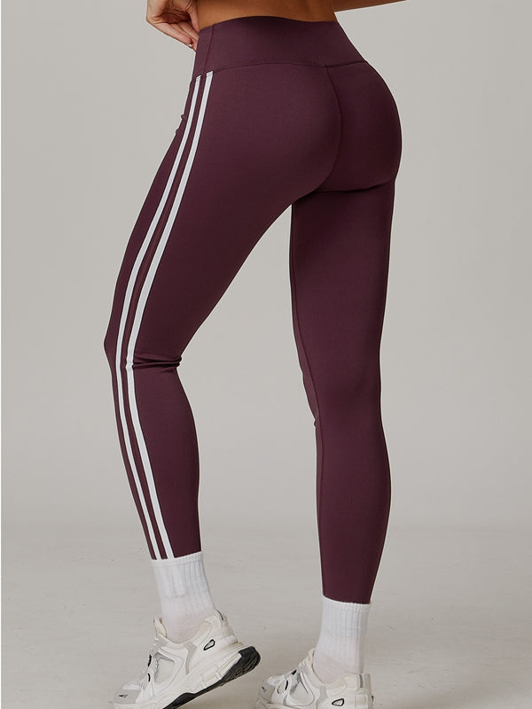 BUYCO Female Contrast Color Stripes High-rise Short Tracksuit