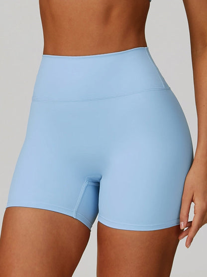 BUYCO Female Solid Color High-rise Shorts