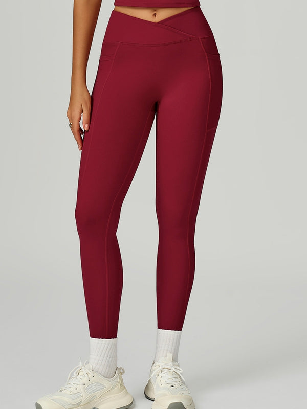 BUYCO Female V shape-waist Pocket Leggings