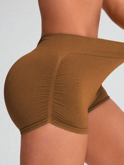 BUYCO Female Deep V Back Seamless Shorts