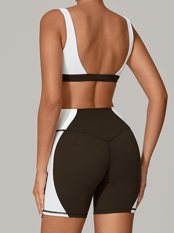 BUYCO Female Contrast Color Short Tracksuit
