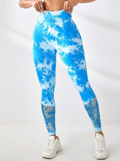 BUYCO Female Modern Tie-dye Fishnet Modern Fit Leggings