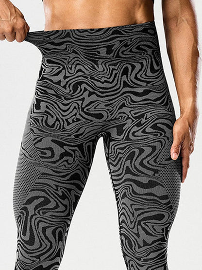 BUYCO Female Fitted Faux Leather Leopard Print Leggings