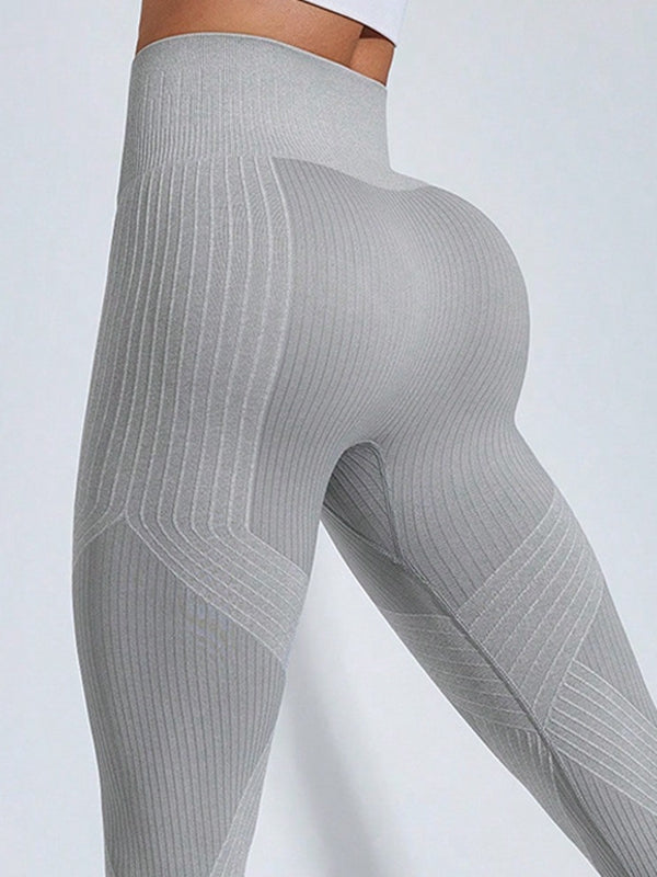 BUYCO Female Ribbed High-rise Leggings