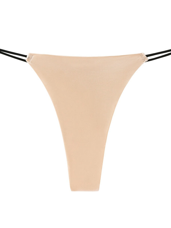 BUYCO Femal Fitted Silk T-back Panties