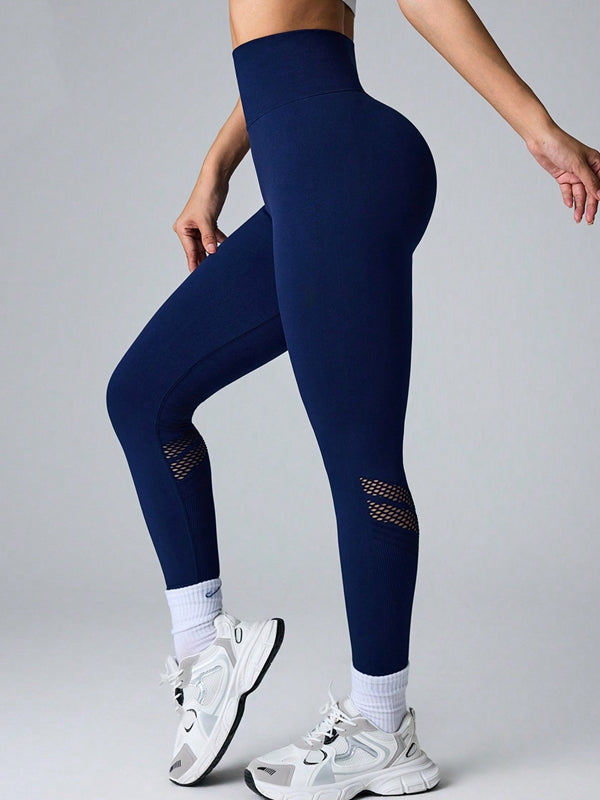 BUYCO Female Fishnet High-rise Leggings