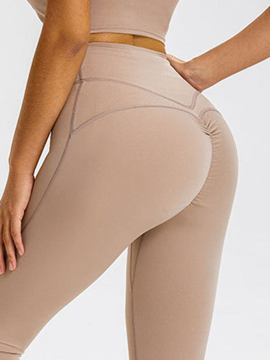 BUYCO Female Ruched Back High-waisted Leggings