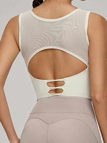 BUYCO Female Sheer Mesh Backless Tank