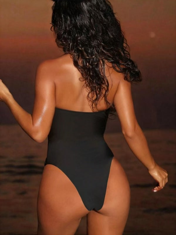 BUYCO Female Unique Cross Backless One Piece