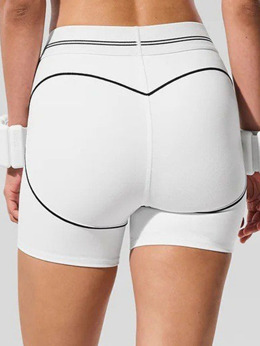 BUYCO Female Contrast Color Push-lift Shorts