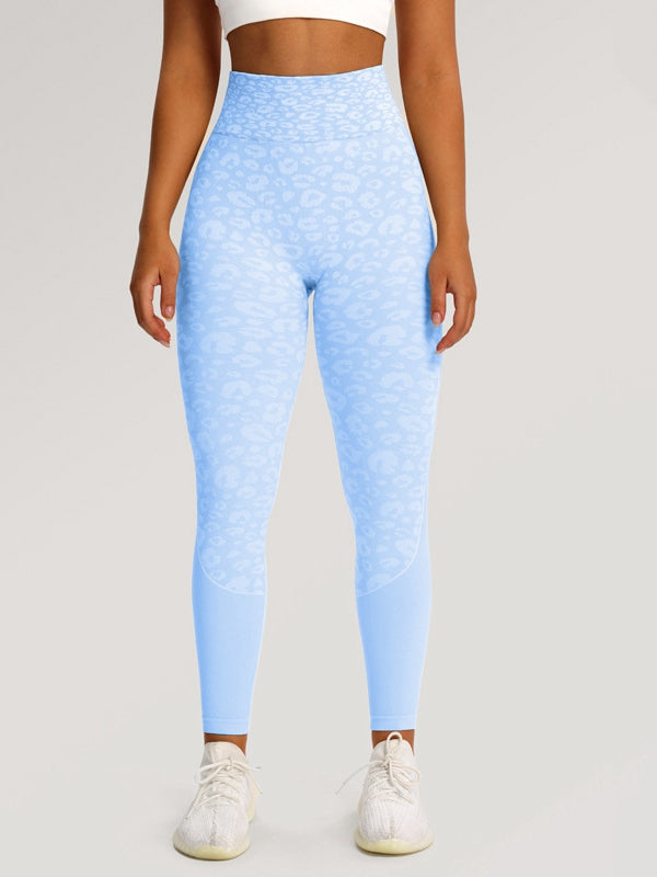 BUYCO Female Seamless Leopard Print Modern Fit Leggings