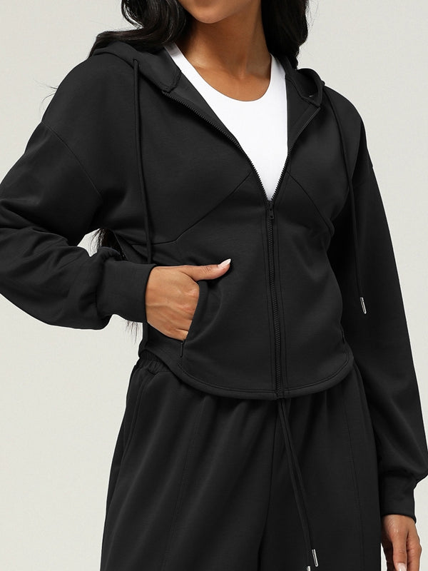 BUYCO Female Zipper Pocket With Hat Jacket