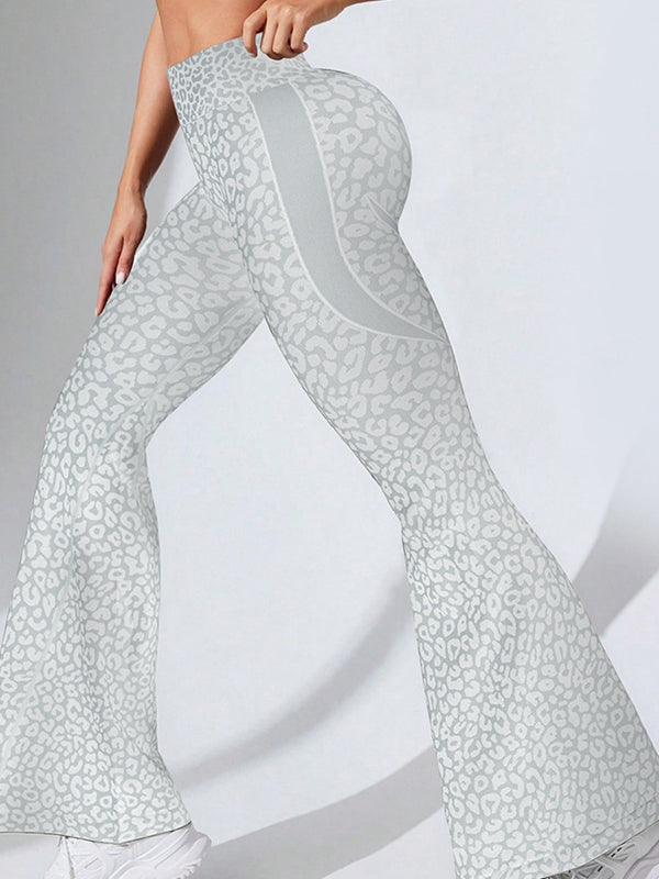 BUYCO Female Leopard Print Flare Leggings