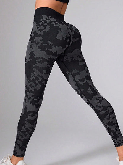 BUYCO Female Seamless Camouflage Modern Fit Leggings