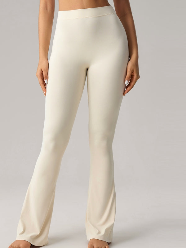 BUYCO Female Deep V Back Ruched Back Flare Pants