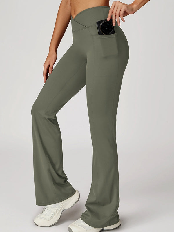 BUYCO Female V shape-waist Flare Leggings