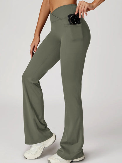 BUYCO Female V shape-waist Flare Leggings