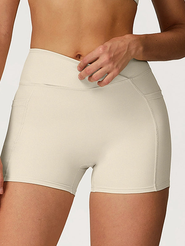 BUYCO Female V shape-waist Pocket Shorts