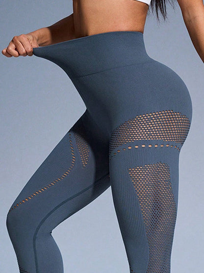 BUYCO Female Fitted Fishnet Quick-dry Leggings