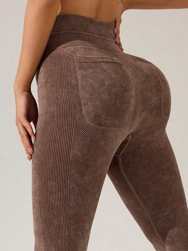 BUYCO Female Seamless Tie-Dye Printed Leggings