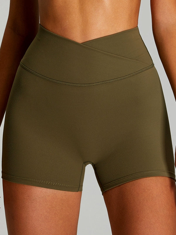 BUYCO Female Twist Hollow Out Short Sleeves