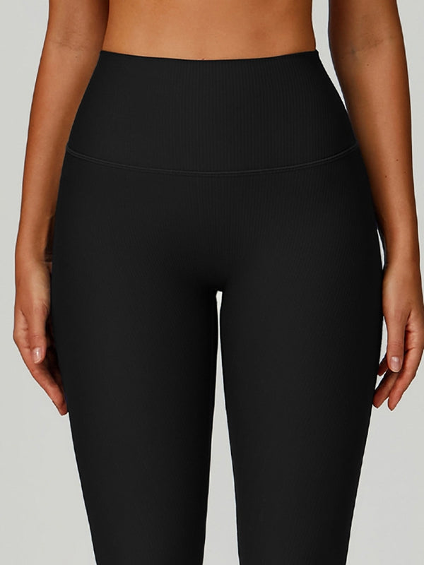 BUYCO Female Ribbed High-rise Leggings