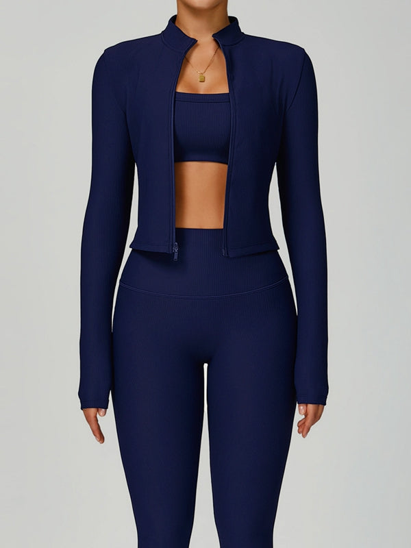 BUYCO Female Ribbed Short Traksuit